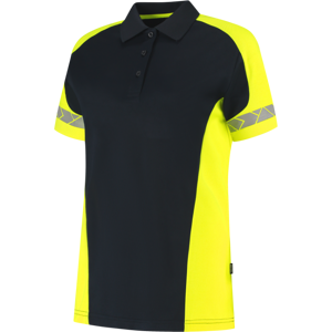 Tricorp 206110 Refleks Dame Pikéskjorte Blekk/Fluor Gul XL Tricorp 206110 Refleks Dame Pikéskjorte Blekk/Fluor Gul XL