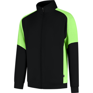Tricorp 306108 Tofarget Unisex Sweatjakke Svart/Lime 3XL Tricorp 306108 Tofarget Unisex Sweatjakke Svart/Lime 3XL