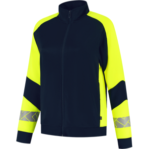 Tricorp 306115 Refleks Dame Sweatjakke Blekk/Fluor Gul 3XL Tricorp 306115 Refleks Dame Sweatjakke Blekk/Fluor Gul 3XL