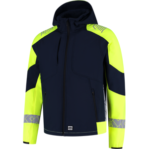Tricorp 406111 Vindtett Unisex Softshelljakke Blekk/Fluor Gul 3XL Tricorp 406111 Vindtett Unisex Softshelljakke Blekk/Fluor Gul 3XL