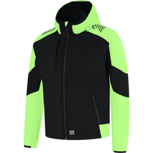 Tricorp 406118 Vindtett Unisex Softshelljakke Svart/Lime XXL Tricorp 406118 Vindtett Unisex Softshelljakke Svart/Lime XXL