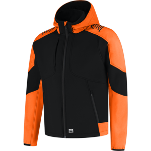 Tricorp 406118 Vindtett Unisex Softshelljakke Svart/oransje M Tricorp 406118 Vindtett Unisex Softshelljakke Svart/oransje M