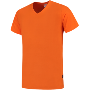 Tricorp 101005 Unisex Slim Fit V-Hals T-Skjorte oransje XS Tricorp 101005 Unisex Slim Fit V-Hals T-Skjorte oransje XS