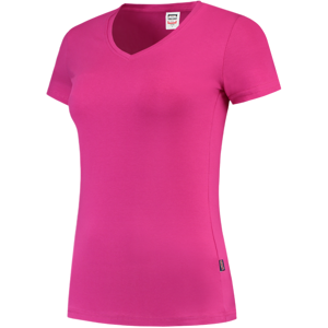 Tricorp 101008 Dame Slim Fit V-Hals T-Skjorte Fuchsia M Tricorp 101008 Dame Slim Fit V-Hals T-Skjorte Fuchsia M