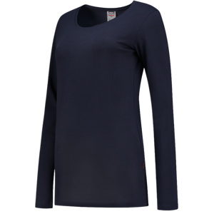 Tricorp 101010 Langermet Dame Rund Hals T-Skjorte Marine 3XL Tricorp 101010 Langermet Dame Rund Hals T-Skjorte Marine 3XL