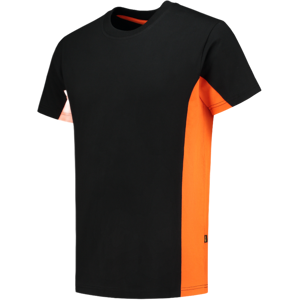 Tricorp 102004 Tofarget Unisex T-Skjorte Svart/oransje XXL Tricorp 102004 Tofarget Unisex T-Skjorte Svart/oransje XXL