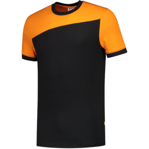 Tricorp 102006 Tofarget Unisex T-Skjorte Svart/oransje XL Tricorp 102006 Tofarget Unisex T-Skjorte Svart/oransje XL