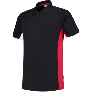 Tricorp 202002 Tofarget Unisex Pikéskjorte Marine/rød XS Tricorp 202002 Tofarget Unisex Pikéskjorte Marine/rød XS