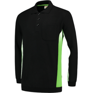 Tricorp 302001 Brystlomme Unisex Pologenser Svart/Lime 3XL Tricorp 302001 Brystlomme Unisex Pologenser Svart/Lime 3XL