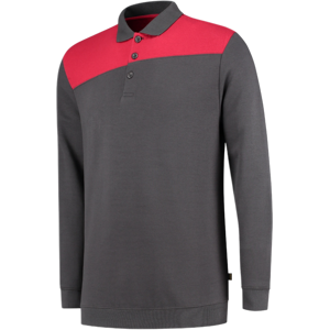 Tricorp 302004 Tofarget Unisex Pologenser Mørk grå/rød XL Tricorp 302004 Tofarget Unisex Pologenser Mørk grå/rød XL