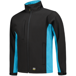 Tricorp 402002 Vindtett Unisex Softshelljakke Svart/Turkis 8XL Tricorp 402002 Vindtett Unisex Softshelljakke Svart/Turkis 8XL