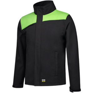 Tricorp 402021 Vindtett Unisex Softshelljakke Svart/Lime 3XL Tricorp 402021 Vindtett Unisex Softshelljakke Svart/Lime 3XL