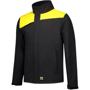 Tricorp 402021 Vindtett Unisex Softshelljakke Svart/gul 3XL Tricorp 402021 Vindtett Unisex Softshelljakke Svart/gul 3XL