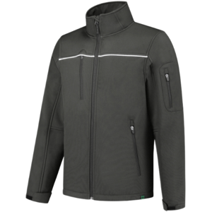 Tricorp 402701 Vindtett Unisex Softshelljakke Mørk grå 3XL Tricorp 402701 Vindtett Unisex Softshelljakke Mørk grå 3XL
