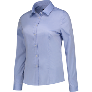 Tricorp 705016 Stretch Dame Slim Fit Halvspredt Bluse Blå 42 Tricorp 705016 Stretch Dame Slim Fit Halvspredt Bluse Blå 42
