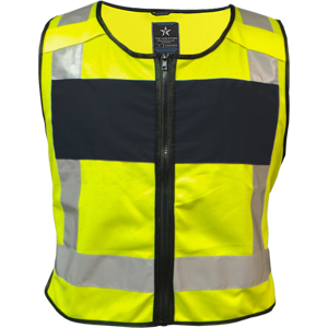 Texstar Vv02 Vk Refleksvest Kort Gul/svart 2XL/3XL Texstar Vv02 Vk Refleksvest Kort Gul/svart 2XL/3XL