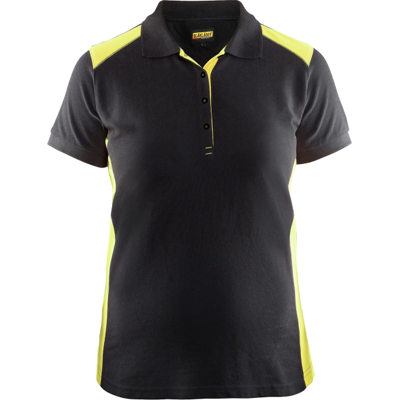 Blåkläder 33901050 Ribbestrikket Krage Pikéskjorte Svart/Hivis Gul L Blåkläder 33901050 Ribbestrikket Krage Pikéskjorte Svart/Hivis Gul L