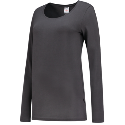Tricorp 101010 Langermet Dame Rund Hals T-Skjorte Mørk grå 3XL Tricorp 101010 Langermet Dame Rund Hals T-Skjorte Mørk grå 3XL