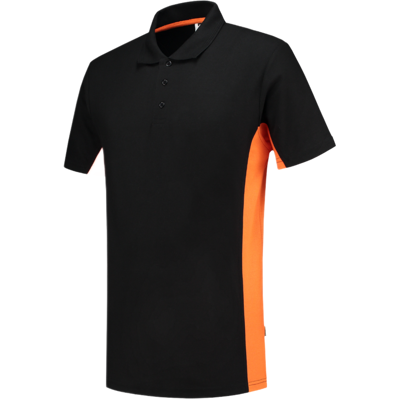 Tricorp 202004 Tofarget Unisex Pikéskjorte Svart/oransje 8XL Tricorp 202004 Tofarget Unisex Pikéskjorte Svart/oransje 8XL