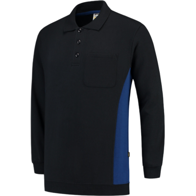 Tricorp 302001 Brystlomme Unisex Pologenser Marine/kongeblå 3XL Tricorp 302001 Brystlomme Unisex Pologenser Marine/kongeblå 3XL