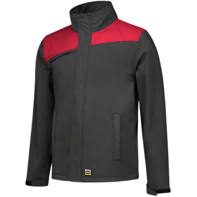Tricorp 402021 Vindtett Unisex Softshelljakke Mørk grå/rød M Tricorp 402021 Vindtett Unisex Softshelljakke Mørk grå/rød M
