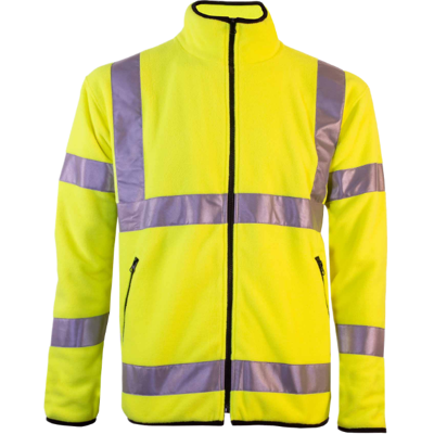 Tracker 4013 Unisex Hi-Vis Microfleece Jakke Fluorescerende gul M Tracker 4013 Unisex Hi-Vis Microfleece Jakke Fluorescerende gul M