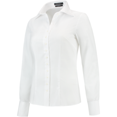 Tricorp 705003 Dame Slim Fit Halvspredt Bluse Hvit 32 Tricorp 705003 Dame Slim Fit Halvspredt Bluse Hvit 32