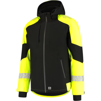 Tricorp 406117 Vanntett Unisex Vinterjakke Svart/Fluorgul 3XL Tricorp 406117 Vanntett Unisex Vinterjakke Svart/Fluorgul 3XL
