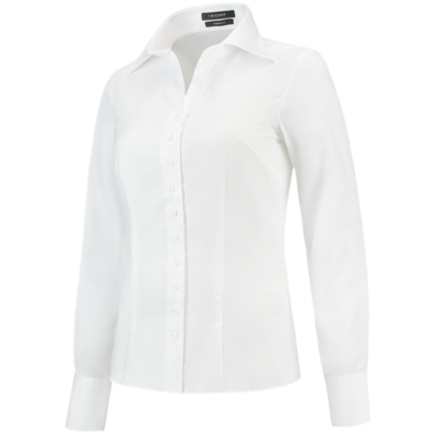 Tricorp 705003 Dame Slim Fit Halvspredt Bluse Hvit 34 Tricorp 705003 Dame Slim Fit Halvspredt Bluse Hvit 34