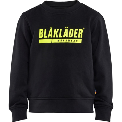 Blåkläder 52051158 Forsterket Sweatshirt Svart/Hivis Gul 98/104 Blåkläder 52051158 Forsterket Sweatshirt Svart/Hivis Gul 98/104