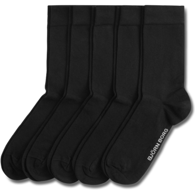 Bjorn Borg Björn Borg Essential - Ankel - Sokker, 5 Stk Svart 41-45 Bjorn Borg Björn Borg Essential - Ankel - Sokker, 5 Stk Svart 41-45