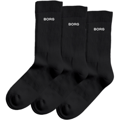 Bjorn Borg Björn Borg Essential Crew - Ankel - Sokker, 3 Stk Svart 43-46 Bjorn Borg Björn Borg Essential Crew - Ankel - Sokker, 3 Stk Svart 43-46