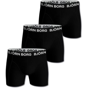 Bjorn Borg Björn Borg Solid - Boxershorts, 3 Stk Svart M Bjorn Borg Björn Borg Solid - Boxershorts, 3 Stk Svart M