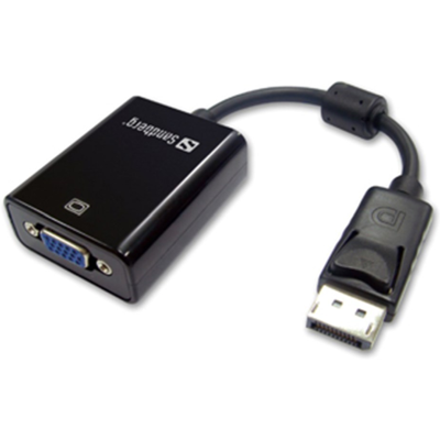 Sandberg Displayport Til Vga Adapter – Digital Bilde Og Lyd (Sdg508-43, 1 Eske) Sandberg Displayport Til Vga Adapter – Digital Bilde Og Lyd (Sdg508-43, 1 Eske)