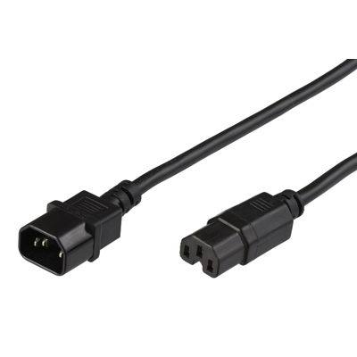 MicroConnect Forlengelseskabel C14 - C15, 3m, 1 Stykk, Sen-Pe011403 Svart MicroConnect Forlengelseskabel C14 - C15, 3m, 1 Stykk, Sen-Pe011403 Svart