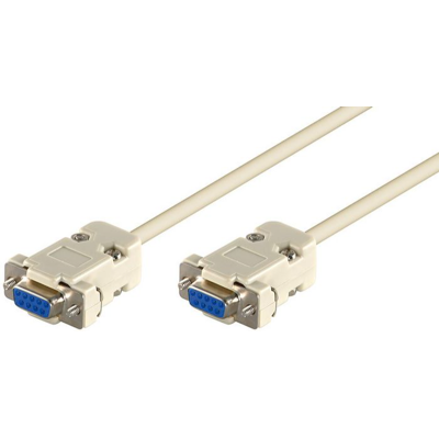 MicroConnect D-Sub 9-Pinners Null Modem-Kabel, 1,8m, 1 Stykk, Sen-Scsenn2n Hvit MicroConnect D-Sub 9-Pinners Null Modem-Kabel, 1,8m, 1 Stykk, Sen-Scsenn2n Hvit