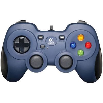 Logitech Gamepad F310, Usb, Xid Refresh, Type-2, 1 Stykk, Sen-940-000138 Svart/Blå/Flerfarget Logitech Gamepad F310, Usb, Xid Refresh, Type-2, 1 Stykk, Sen-940-000138 Svart/Blå/Flerfarget