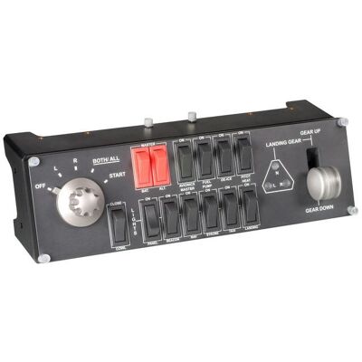 Logitech Pro Flight Switch Panel, 1 Stykk, Sen-945-000012 Svart/rød/sølv Logitech Pro Flight Switch Panel, 1 Stykk, Sen-945-000012 Svart/rød/sølv
