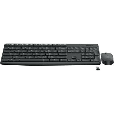 Logitech Mk235 Trådløst Tastatur Og Mus-Kombinasjon, Ungarsk, 1 Stykk, Sen-W128232184 Grå Logitech Mk235 Trådløst Tastatur Og Mus-Kombinasjon, Ungarsk, 1 Stykk, Sen-W128232184 Grå