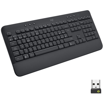 Logitech Signature K650 Trådløst Tastatur, Grafitt, Spansk, 1 Stykk, Sen-W128233146 Grafitt Logitech Signature K650 Trådløst Tastatur, Grafitt, Spansk, 1 Stykk, Sen-W128233146 Grafitt