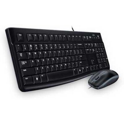 Logitech Mk120 Combo Tastatur Og Mus Med Ledning, Russisk, 1 Stykk, Sen-W128266848 Svart Logitech Mk120 Combo Tastatur Og Mus Med Ledning, Russisk, 1 Stykk, Sen-W128266848 Svart