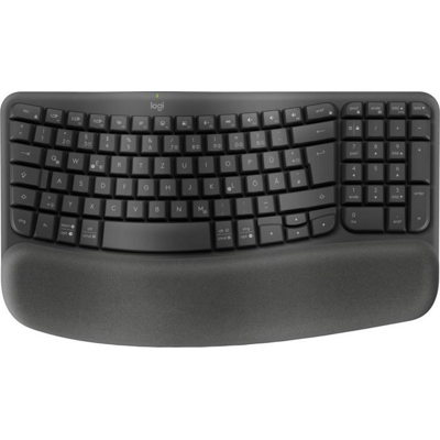 Logitech Wave Keys-Tastatur, Grafitt, Tysk, 1 Stykk, Sen-W128821274 Grafitt Logitech Wave Keys-Tastatur, Grafitt, Tysk, 1 Stykk, Sen-W128821274 Grafitt