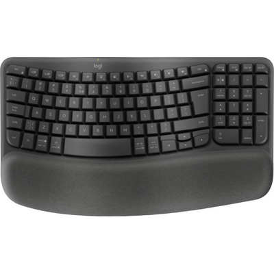 Logitech Wave Keys Keyboard, Graphite, Us International, 1 Stykk, Sen-W128821276 Grafitt Logitech Wave Keys Keyboard, Graphite, Us International, 1 Stykk, Sen-W128821276 Grafitt
