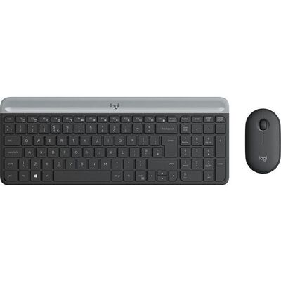 Logitech Mk470 Slim Wireless Keyboard And Mouse Combo, Grafitt, Fransk, 1 Stykk, Sen-W126918149 Grafitt Logitech Mk470 Slim Wireless Keyboard And Mouse Combo, Grafitt, Fransk, 1 Stykk, Sen-W126918149 Grafitt