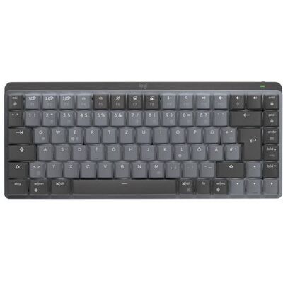 Logitech Mx Mechanical Mini Minimalist Wireless Illuminated Keyboard, Tysk, Taktil, 1 Stykk, Sen-W128232911 Grafitt/Grå Logitech Mx Mechanical Mini Minimalist Wireless Illuminated Keyboard, Tysk, Taktil, 1 Stykk, Sen-W128232911 Grafitt/Grå