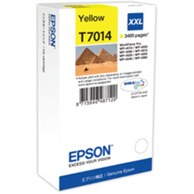 Epson T7014 Blekkpatron Xxl – Høy Kapasitet (Epst70144010, Gul, 1 Eske) Gul Epson T7014 Blekkpatron Xxl – Høy Kapasitet (Epst70144010, Gul, 1 Eske) Gul