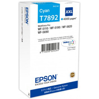 Epson Cyan Blekkpatron – Høy Kapasitet, Pålitelig Ytelse (Epst789240, Cyan, 1 Eske) Cyan Epson Cyan Blekkpatron – Høy Kapasitet, Pålitelig Ytelse (Epst789240, Cyan, 1 Eske) Cyan