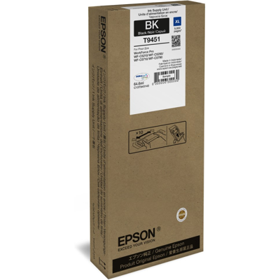 Epson Wf-C5 Blekkpatron – Høy Kapasitet, 5000 Sider (Epst945140, Svart, 1 Eske) Svart Epson Wf-C5 Blekkpatron – Høy Kapasitet, 5000 Sider (Epst945140, Svart, 1 Eske) Svart