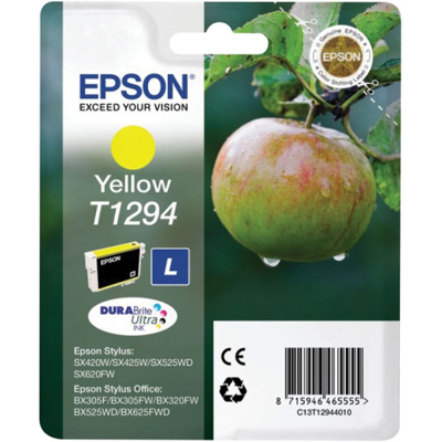 Epson T1294 Gul Blekkpatron – Høy Kapasitet (Epst12944012, Gul, 1 Eske) Gul Epson T1294 Gul Blekkpatron – Høy Kapasitet (Epst12944012, Gul, 1 Eske) Gul