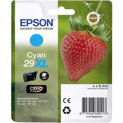 Epson Claria Home Blekk – Høy Kvalitet, Langvarig (Epst29924012, Cyan, 1 Eske) Cyan Epson Claria Home Blekk – Høy Kvalitet, Langvarig (Epst29924012, Cyan, 1 Eske) Cyan